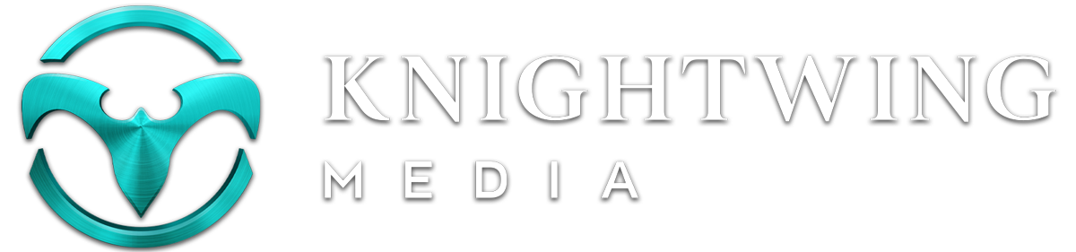 Knightwing Media Logo - Metallic Symbol